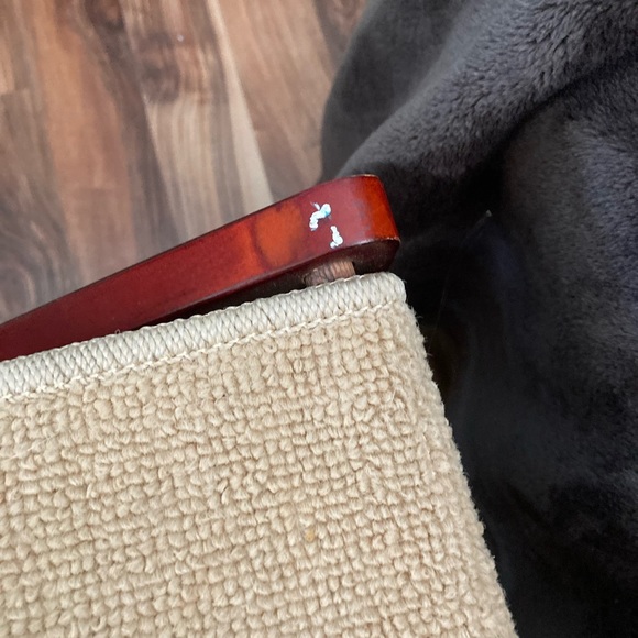 Faux cherrywood carpeted pet stairs that turn into a ramp - Picture 6 of 10